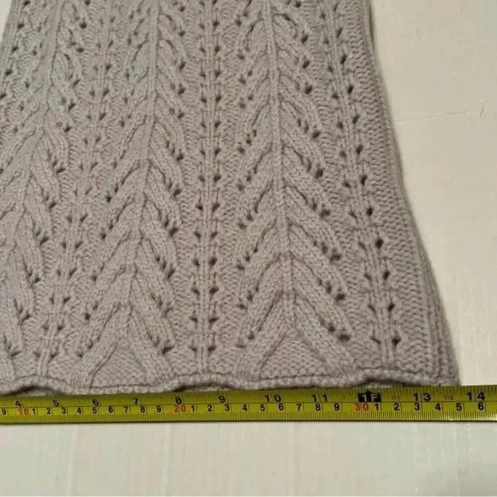 Luxton S-M 91%Wool 9%Cashmere Turtleneck Warmer Scarf Ligh/Great Gift